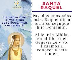 Cristo Rey Radio - Santa Raquel #SantoDelDia #Santoral #CRR #CristoReyRadio  #radiocatolica #Católico 4 AÑOS CAMINANDO EN FE Sirviendo A Los Católicos |  Facebook