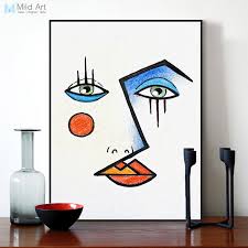 Free shipping on orders over $25 shipped by amazon. Minimalistischen Moderne Abstrakte Gesicht Picasso Poster Druck Wand Kunst Bilder Nordic Mode Stil Wohnzimmer Leinwand Malerei Custom Art Pictures Wall Art Picturewall Art Aliexpress