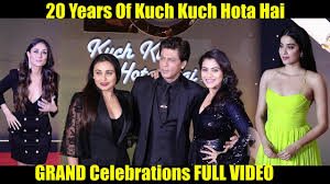 Before dying, a woman (rani mukherjee) leaves letters asking her daughter to play matchmaker for her father (shahrukh khan) and his college friend (kajol). 20 Years Of Kuch Kuch Hota Hai Grand Celebrations Full Video Srk Kajol Rani Kareena Jhanvi Youtube