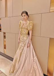 Maria Clara Wedding Gown Modern Bianca Valerio In Filipinianamikee Andrei In 2019 In 2020 Modern Filipiniana Dress Filipiniana Dress Filipiniana Wedding Dress