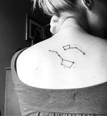 Ursa Major Ursa Minor Tattoo Big Dipper Little Dipper Constellation Back Tattoo Big Dipper Tattoo Tattoos Clavicle Tattoo