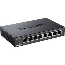 Power saving greennet technology for this 10/100 mbps network switch reduces power consumption by up to 40%. D Link 8 Port 10 100 1000 Gigabit Metal Housing Desktop Switch Dgs 108 E
