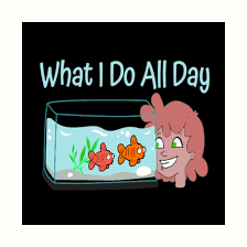 Aquarium Fish Keeping Funny Fish Art Millions Of Unique Designs By Independent Artists Find Your Thing Aquarium Gifts Fish Art Aquarium Fish