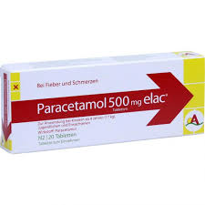 Paracetamol 500 Mg Elac Tabletten 20 St Preisvergleich Pzn 11038187 Medipreis De