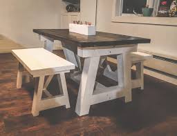Kid 4x4 Truss Farm Table Ana White In 2020 Dining Table In Kitchen Kids Dining Table Rustic Kitchen Tables