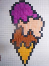 Glace 3 Boules Miam Miam Pixel Art Perler Bead Patterns Art