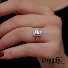 Baget Altin Yuzuk Yuzuk Altin Swarovski