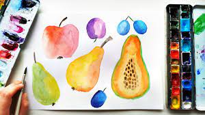 Jan 02, 2018 · my name is tracie kiernan, artist and creator of step by step painting, llc. How To Paint Watercolor Fruits Easy Food Sketching For Beginners Tutorial Youtube