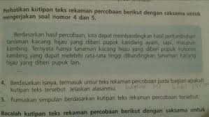 Maybe you would like to learn more about one of these? Perhatikan Kutipan Teks Rekaman Percobaan Berikut Dengan Saksama Untuk Mengerjakan Soal Nomor 4 Dan Brainly Co Id