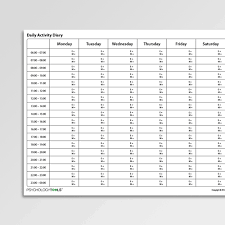 Cbt Daily Activity Diary With Enjoyment And Mastery Ratings