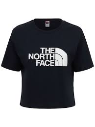 The North Face - Logo cotton cropped t-shirt - Aviator Navy | Luisaviaroma