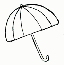 Clip art image of lawn chairs and umbrellas on a beach overlooking the ocean. Coloring Pages Of A Beach Umbrella Coloring Home