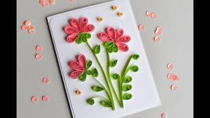 Quilling is the art of creating intricate designs from simple rolled paper shapes. How To Make Greeting Card Quilling Flowers Step By Step Kartka Okolicznosciowa Youtube