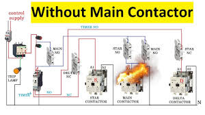 Two methods used for reduction of starting voltage are: Star Delta Starter Control Circuit Youtube