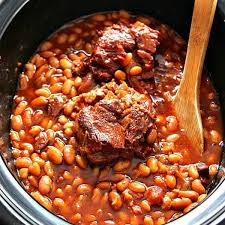 Celery ribs, sea salt, sweet basil, pepper, dried gluten free crockpot ham, kale and navy bean stew served over homey cheese gritsreally clear meal plan. Slow Cooker Baked Beans Using Dried Beans Crunchy Creamy Sweet
