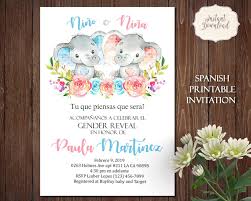 Spanish Gender Reveal Invitation Nino O Nina Boy Or Girl Etsy Gender Reveal Invitations Gender Reveal Invitations Template Gender Reveal Invitations Printable