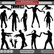 50 Sale Zombie Silhouettes Halloween Zombies Png Digital Stamps Photoshop Brushes Included Zombie Silhouette Halloween Silhouettes Halloween Clipart