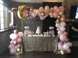 Twinkle Twinkle Little Star Birthday Party Ideas Photo 1 Of 28 Baby Birthday Party Girl Baby Girl Birthday Decorations Girl Birthday Decorations