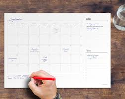 You Know I Had To Do It To Em Blank Undated Desk Pad Monthly Planner Blank Printable Pdf A2 A3 Landscape Instant Download Monthly Planner Planner Planner Calendar
