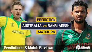 Bangladesh win by 103 runs (dls) ban vs sl 2021 live cricket score: Match Prediction For Australia Vs Bangladesh 26th Odi Icc Cwc19