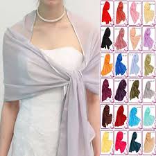 Large 220x75cm Women Chiffon Satin Soft Silk Shawls Scarves Evening Wraps Ac1122 Dress With Shawl Cocktail Evening Dresses Shawls And Wraps