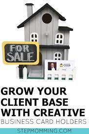 Make it easy to carry your business cards with custom holders in stylish leather, metal, or plastic. Diy Business Card Holder Real Estate Card Holder And Other Ideas