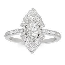 Neil lane 14ct white gold 1.16ct total diamond cluster ring. Neil Lane Bridal Jewellery Diamond Rings Jewellery Ernest Jones