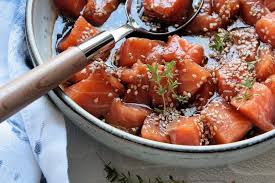 Recette De Saumon Cru Marine A La Sauce Soja Et Graines De Sesame Recette Recette Saumon Saumon Cru Marine Recette Saumon Sauce