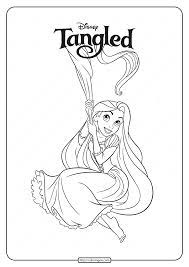 It seems like princesses are everywhere you look these days. Printable Tangled Rapunzel Pdf Coloring Pages Tangled Coloring Pages Free Disney Coloring Pages Rapunzel Coloring Pages