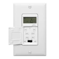 In Wall 7 Day Digital Programmable Timer Switch Backlit White Topgreener