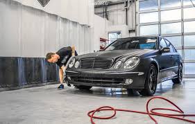 Time To Wash Up The Matte Black Wrapped Mercedes Benz Usa E320 That We Completed Last Year Automotive Detailing Matte Black Wrap Car Detailing