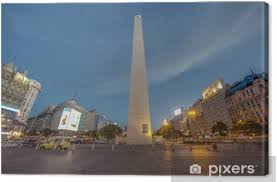 Obelisco — sustantivo masculino 1. Leinwandbild Der Obelisk El Obelisco In Buenos Aires Pixers Wir Leben Um Zu Verandern