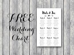 Free Arrow Wedding Seating Chart Template Bride Bows