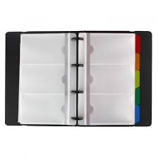 Staples clear business card holder, 8 pocket, 400 card capacity (36571/70801sus) 4.5 out of 5 stars. Mylifeunit Name Card Book Holder Business Card Holder With 5 Color Tabs 180 Cards Capacity Black