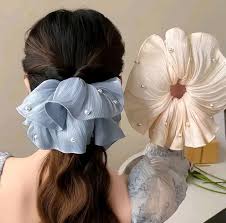 SCRUNCHIE IKAT RAMBUT MODEL MUTIARA PEARL MEWAH FASHION KOREA / KUNCIRAN RAMBUT CEPOL ELASTIS #ikatrambut #ikatrambutviral #fypシ❤️💞❤️