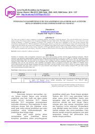 Leadership, communication skills, problem solving, teamworks, strategic thinking skills dll. Pdf Peningkatan Kompetensi Guru Dalam Perencanaan Penilaian Autentik Dengan Bimbingan Kelompok Di Smpn 011 Manda