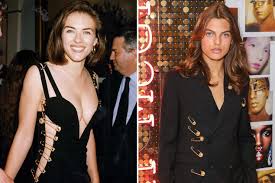 The actress looked stunning in. Elizabeth Hurley S Son Damian Hurley Recreates Her Legendary Versace Safety Pin Dress Flipboard