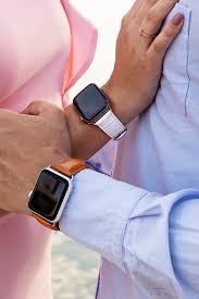 Men S Whiskey Brown W Silver Details Apple Watch Bands Leather Apple Watch Men Apple Watch Leather