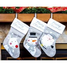 You'll receive email and feed alerts when new items arrive. Small Foot Set Of 3 Santa Claus And Snowman Stockings