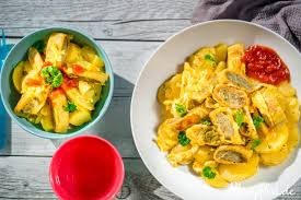 Das Ist Eins Unserer Lieblingsrezepte Schnelles Und Einfaches Essen Fur Kinder Gebratene Maultaschen Mit Schwab Kartoffelsalat Kinderessen Lebensmittel Essen