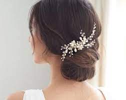Bridal Combs Pearls Etsy Uk Floral Hair Combs Bridal Hair Headpiece Bridal Hair Comb Vintage