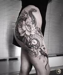 Garden Of Eden Tattoo Garden Of Eden Hip Tattoos Women Thigh Tattoos Women Snake Tattoo Design