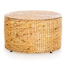 Jesse Storage Table In Natural Walmart Com Wicker Coffee Table Coffee Table With Storage Wicker Storage Ottoman