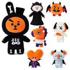 From may 26, 2021 until june 20, 2021, bts and mcdonald's have collaborated for a bts meal! Offizielle Bt21 Halloween Plusch Puppe Bts Mang Chimmy Tata Cooky Rj Authentic Ebay