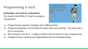 Scripting language is a light weight language, no need to compile them separately, during execution they automatically compile an run. Scripting Vs Programming Presentation Speaker Deck