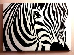 Black And White Wall Painting Animals Zebra Canvas Acrylic Painting By Patrissaart On Deviantart Zebra Painting Zebra Art Zebra Canvas