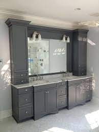 This bath offers generous space without going overboard in square footage. Bathroom Upper Cabinets Brilliant Ideas Upper Cabinets Ideas Bathroom Upper Cabinet Awesome Ba Modern Bathroom Vanity Bathroom Cabinets Designs Bathroom Vanity