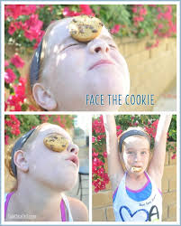 Face The Cookie Minute To Win It For Kids Kids Party Games Holiday Party Games Birthday Games