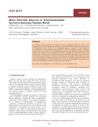 This training is part of the learning process. Pdf Move Structure Analysis Of Acknowledgement Section In Industrial Training Report