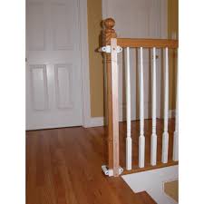 Unfortunately, many of the retractable baby gates available aren't that great for durability or top of stairs use. Kidco Stairway Gate Installation Kit K12 The Home Depot